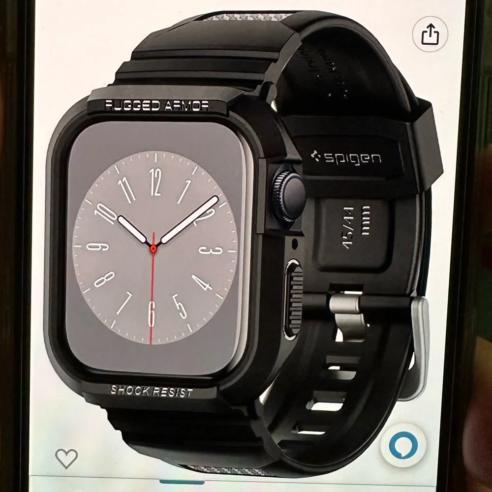 Spigen Apple Watch Case Rugged Armor Pro 44mm Black
